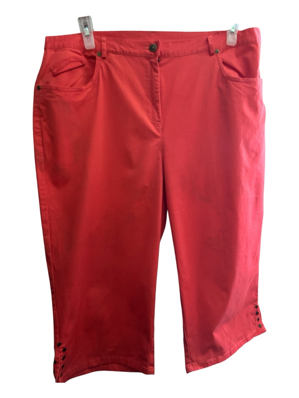 Ruby Rd. Red Bermuda Capri Shorts
